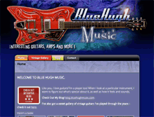 Tablet Screenshot of bluehughmusic.com